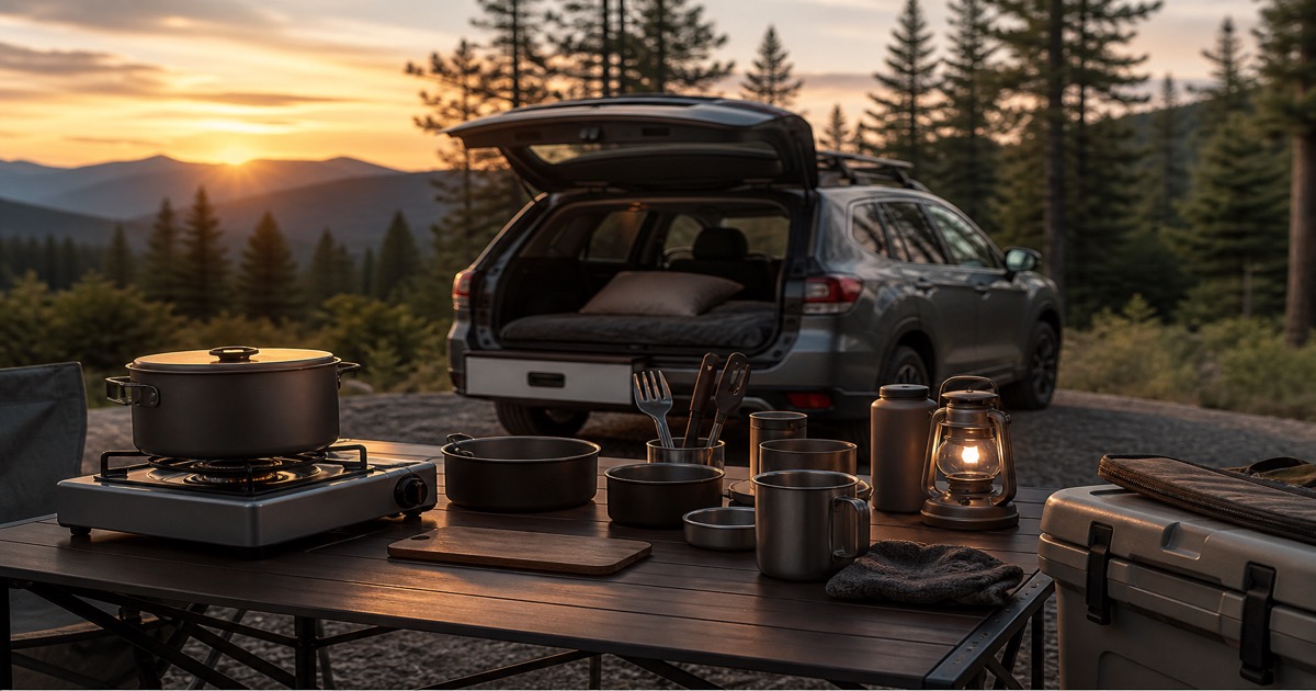 A Car-Camping Kitchen Edit for Cooler September Nights