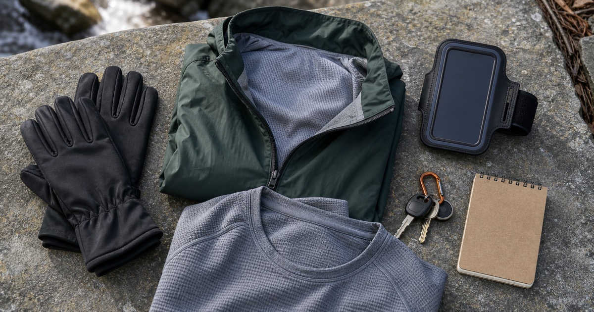 Cold Trail Gloves and Light Run Layers