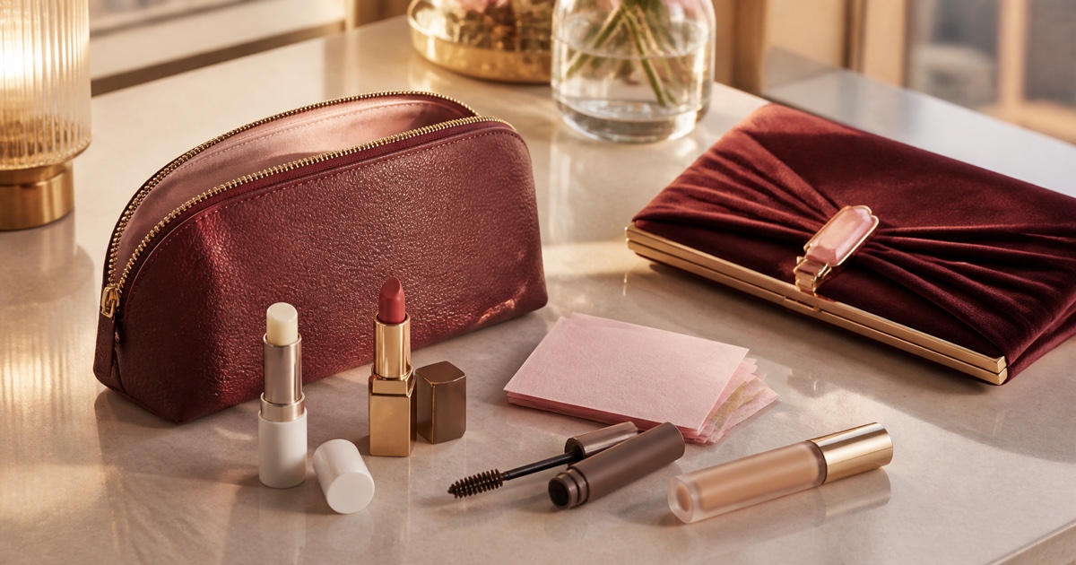 The Desk-to-Dinner Lip and Makeup Pouch