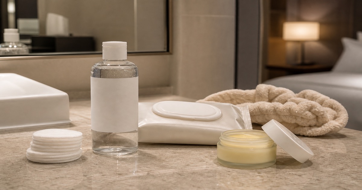 Micellar Water, Wipes, or Cleansing Balm for Overnight Bags