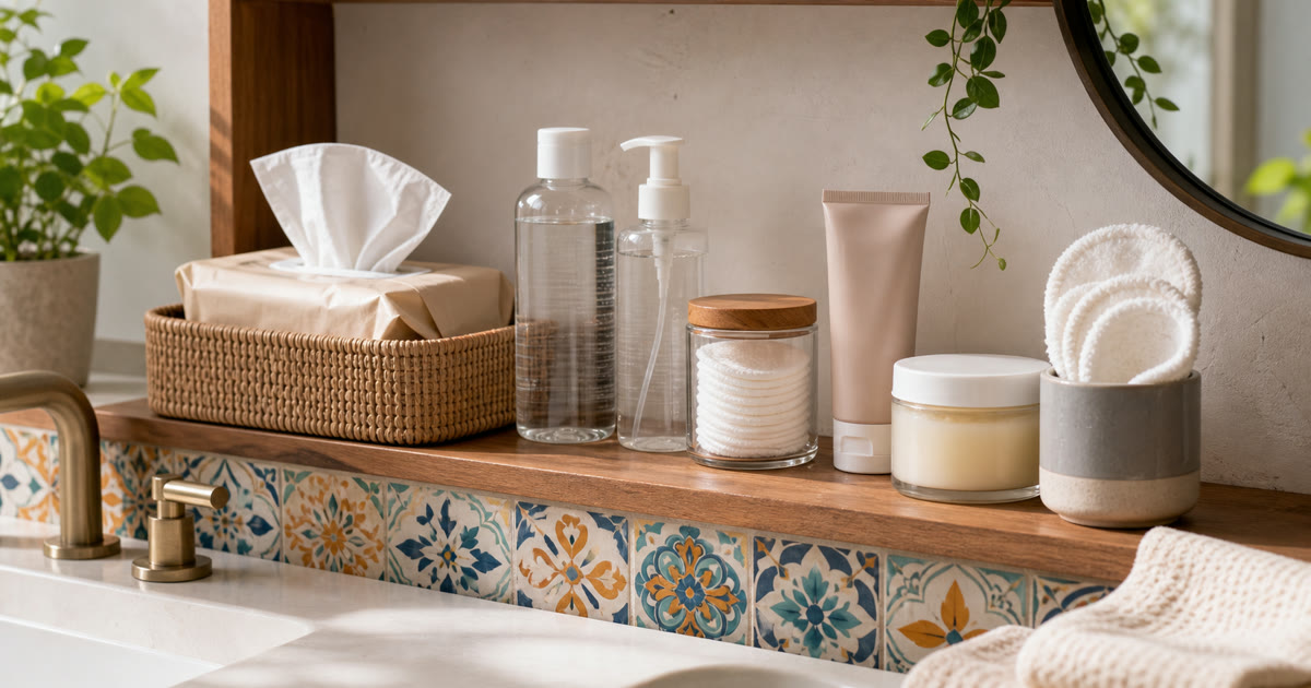 The Shared Bathroom Cleansing Reset Shelf