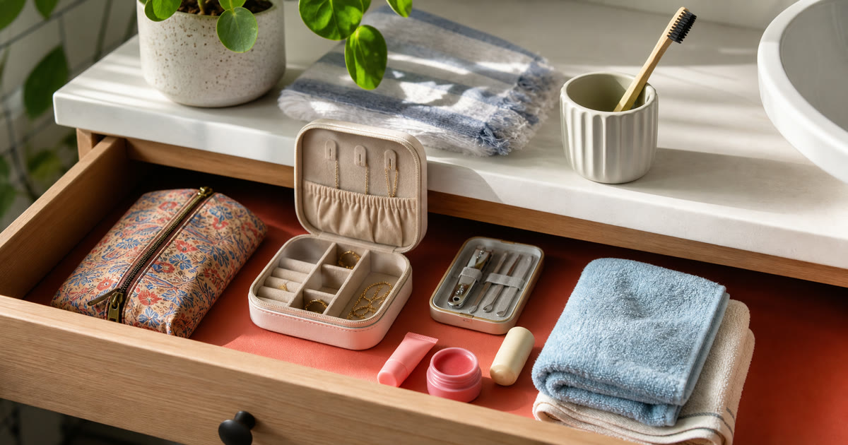 The Shared Vanity Drawer for Small Beauty Pieces