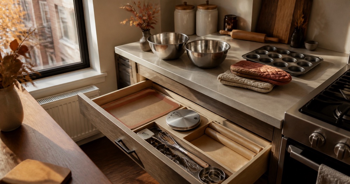 The Small-Kitchen Baking Drawer for Early Fall Weekends