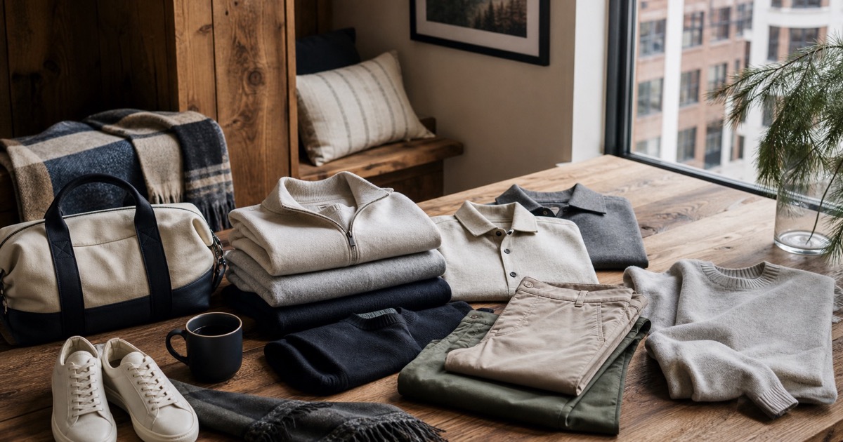 Weekend Casual Layers for Cabins and City Errands